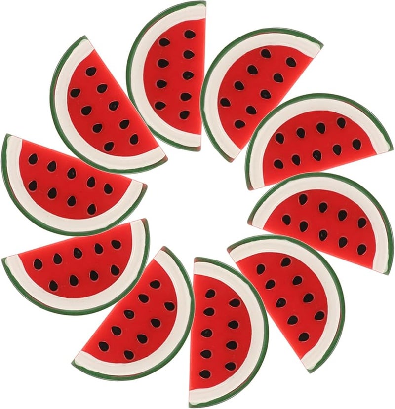 Minkissy 20 Pcs Miniature Watermelon Slice Charms For Crafts Phone Case Decoration 2 Pack - Image 4